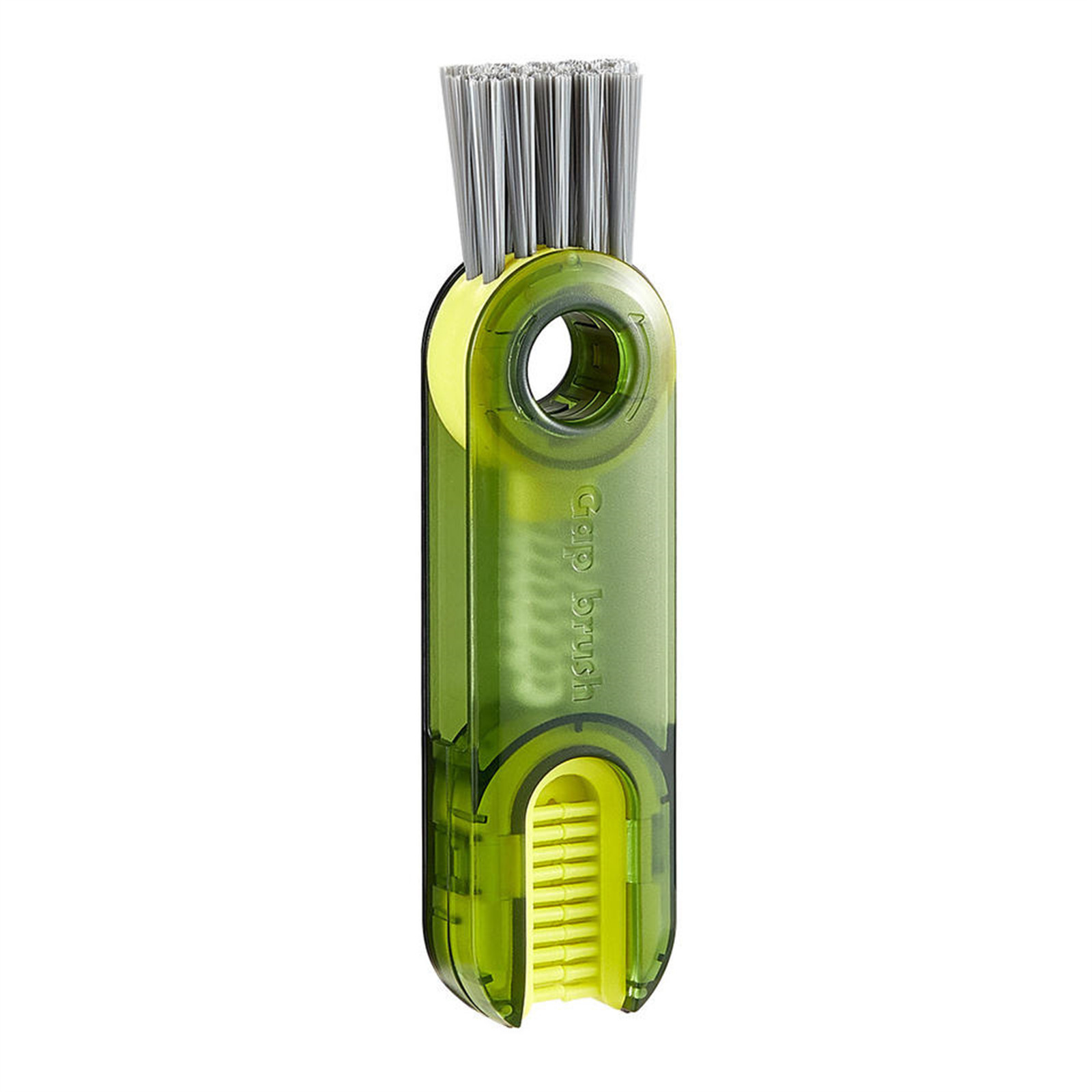 V360-ZC-CLCB0004-GN-81718-00 Cleanix Cup Brush Multi-Functional Pacifier Cleaning Brush Device Three-In-One Green - Image 1