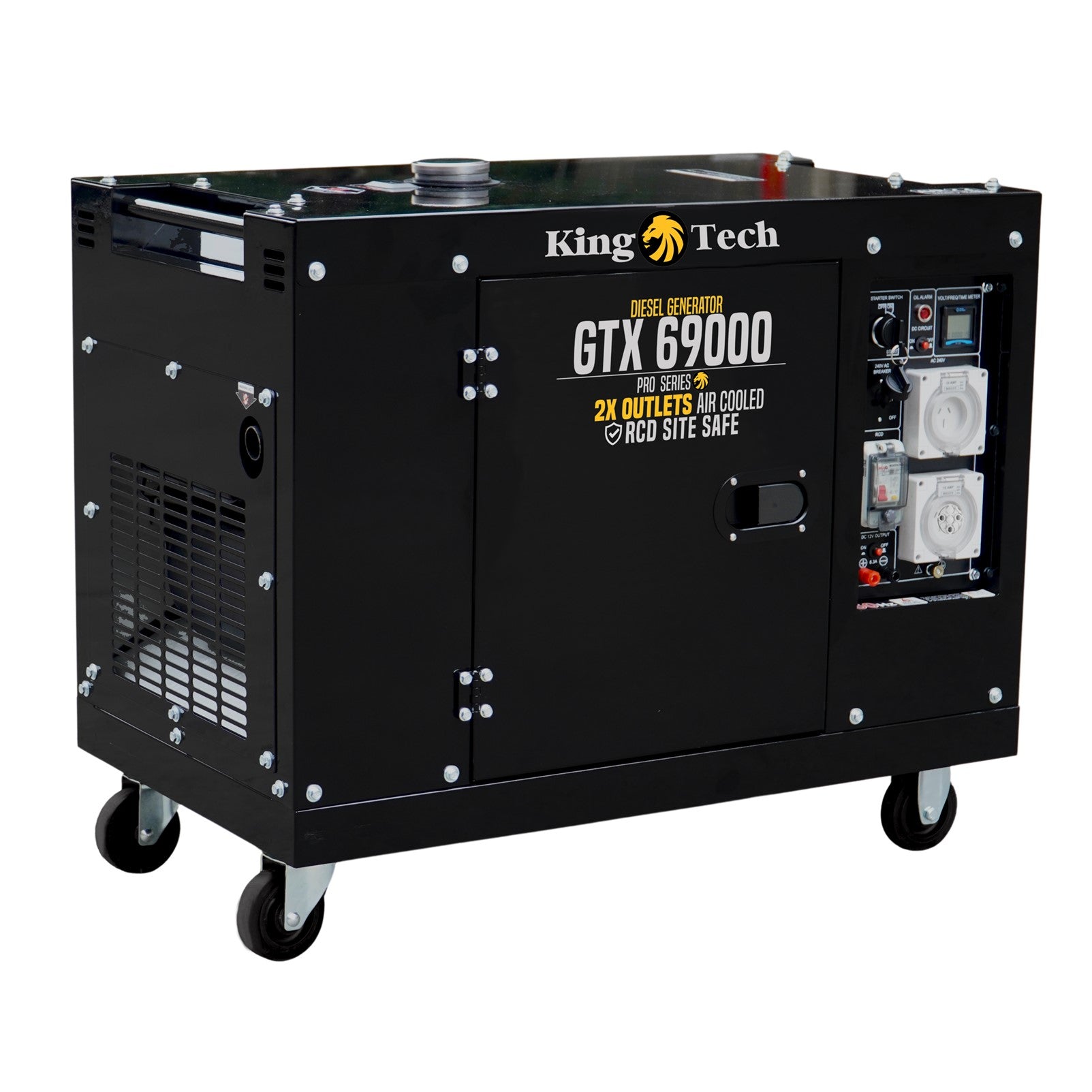 V379-DIESLGEN690001-202505071625-00 KINGTECH 8.4kW Max 6kW Rated Diesel Generator Single Phase - Image 1