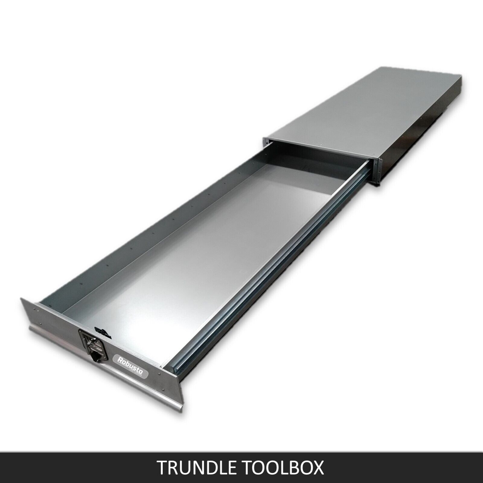 V379-TRNDLBOX001505-66869-00 Under Tray Tool Box Trundle Drawer 1500 mm UTE Drawer Dual Extra Cab Toolbox - Image 1
