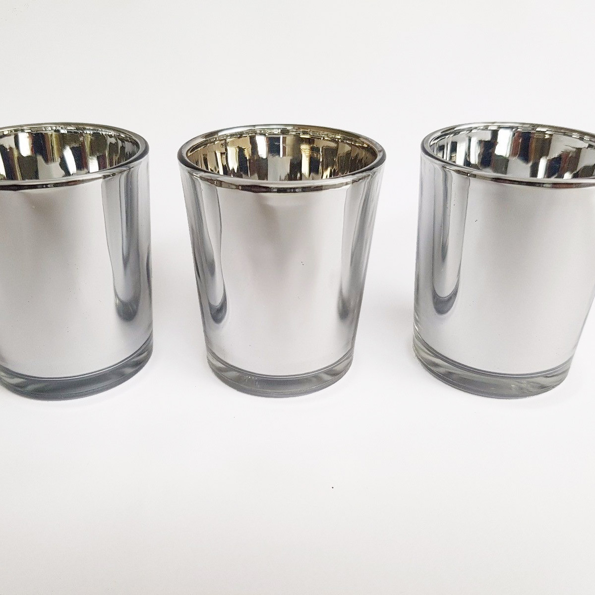V382-SILX20-202503072231-00 20 Pack Silver Mercury Glass Votive Candle Holders Set For Wedding, Bridal And Baby Shower, Party Function or Home Decor - Image 1