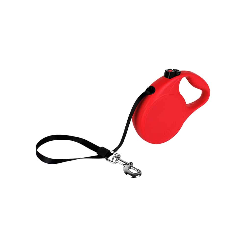 V390-KTRLLRD-184051-00 KONG Trail Red Retractable Leashes Large - Image 1