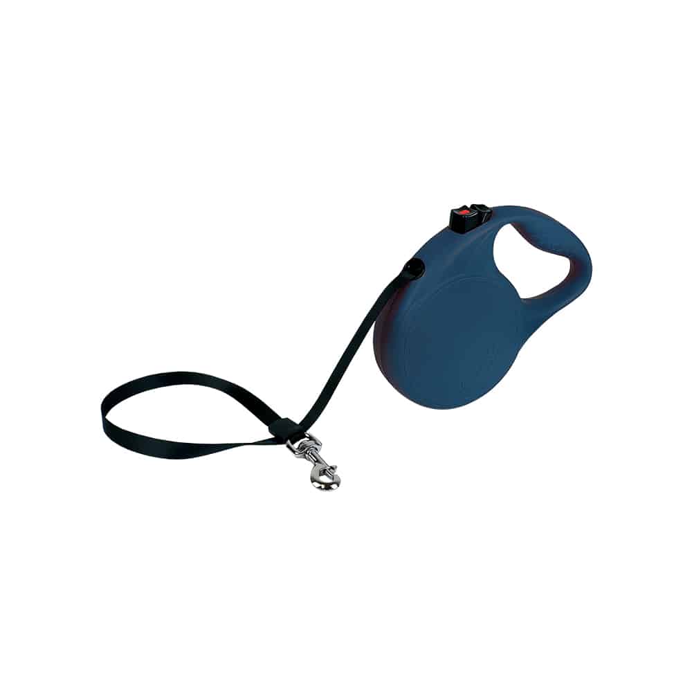 V390-KTRLMBL-185557-00 KONG Trail Blue Retractable Leashes Medium - Image 1