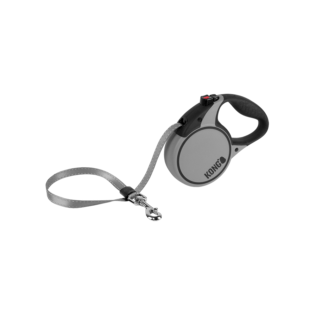 V390-KTRNLMGY-184034-00 KONG Terrain Grey Retractable Leashes Medium - Image 1