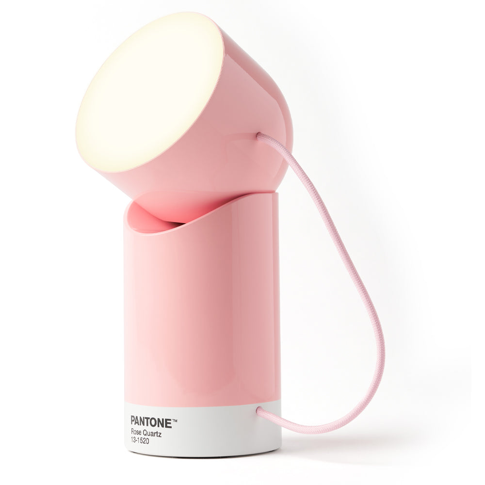 V398-LD-LH88PT-LP-202506190532-00 Lexon Orbe Portable Led Lamp With Moving Head PANTONE - Rose Pink - Image 1
