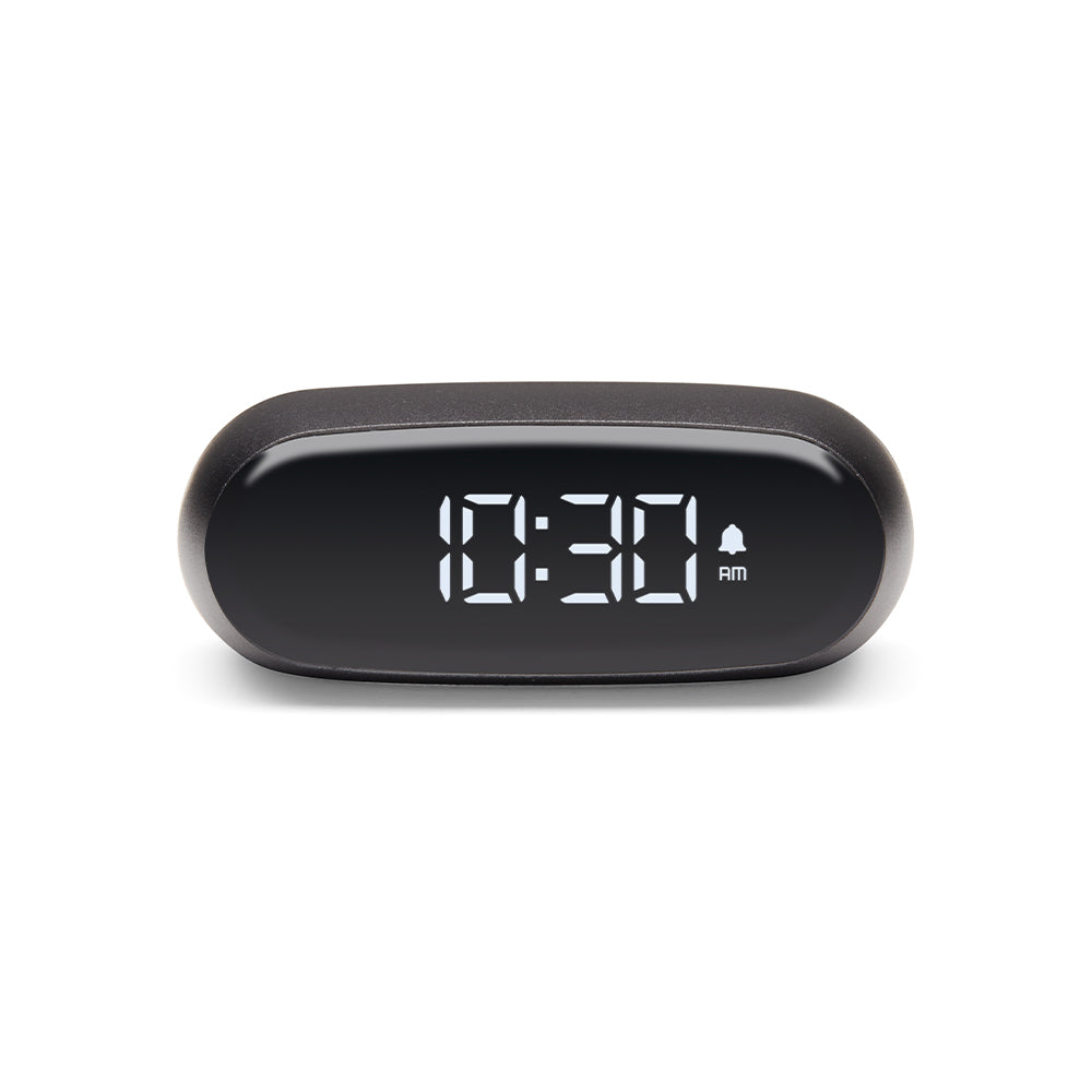 V398-LD-LR154X-202503041721-00 Lexon Minut Mini Alarm Clock - Gunmetal - Image 1