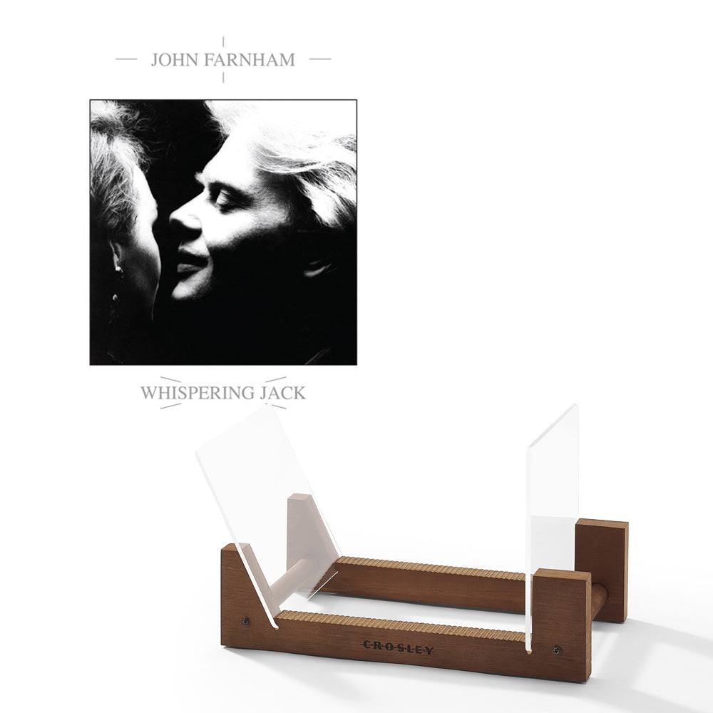 V398-SM-19075874841-BS-202503141625-00 John Farnham Whispering Jack Vinyl Album & Crosley Record Storage Display Stand - Image 1