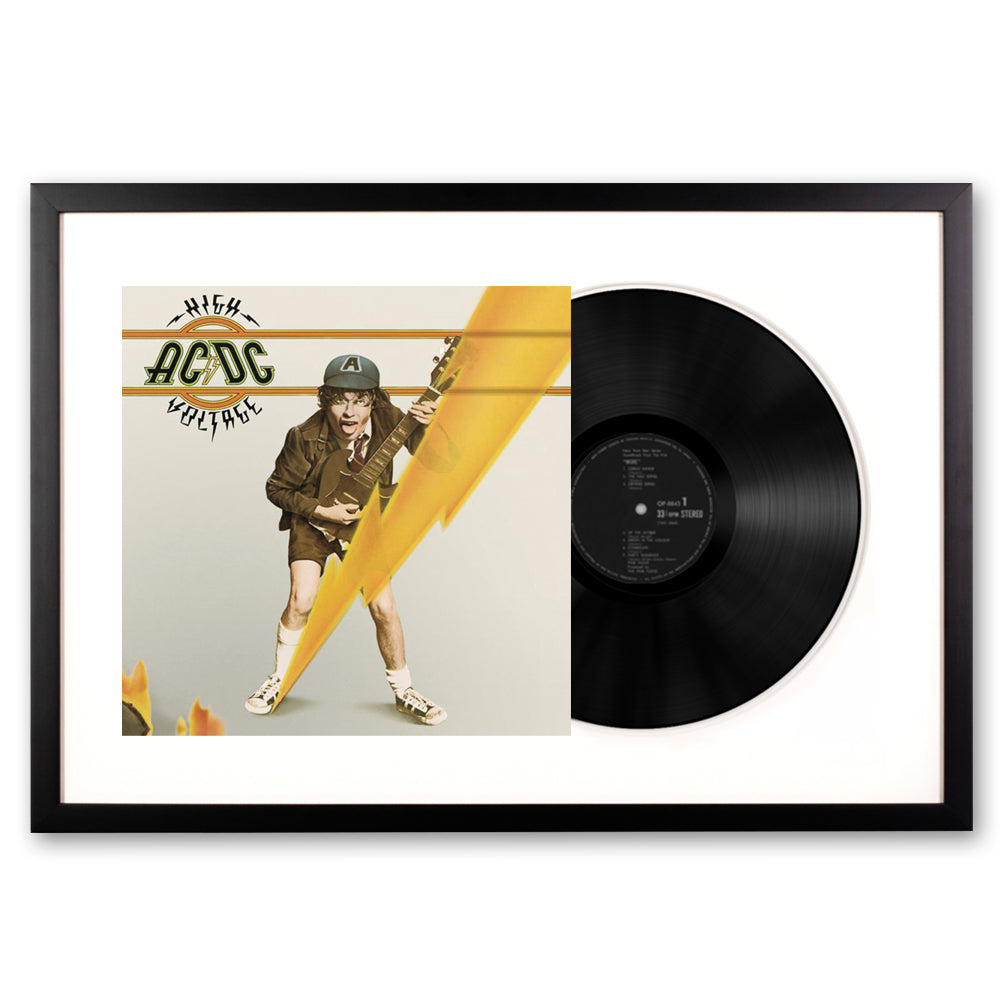 V398-SM-5107591-FD-202503101332-00 Framed AC/DC High Voltage Vinyl Album Art - Image 1