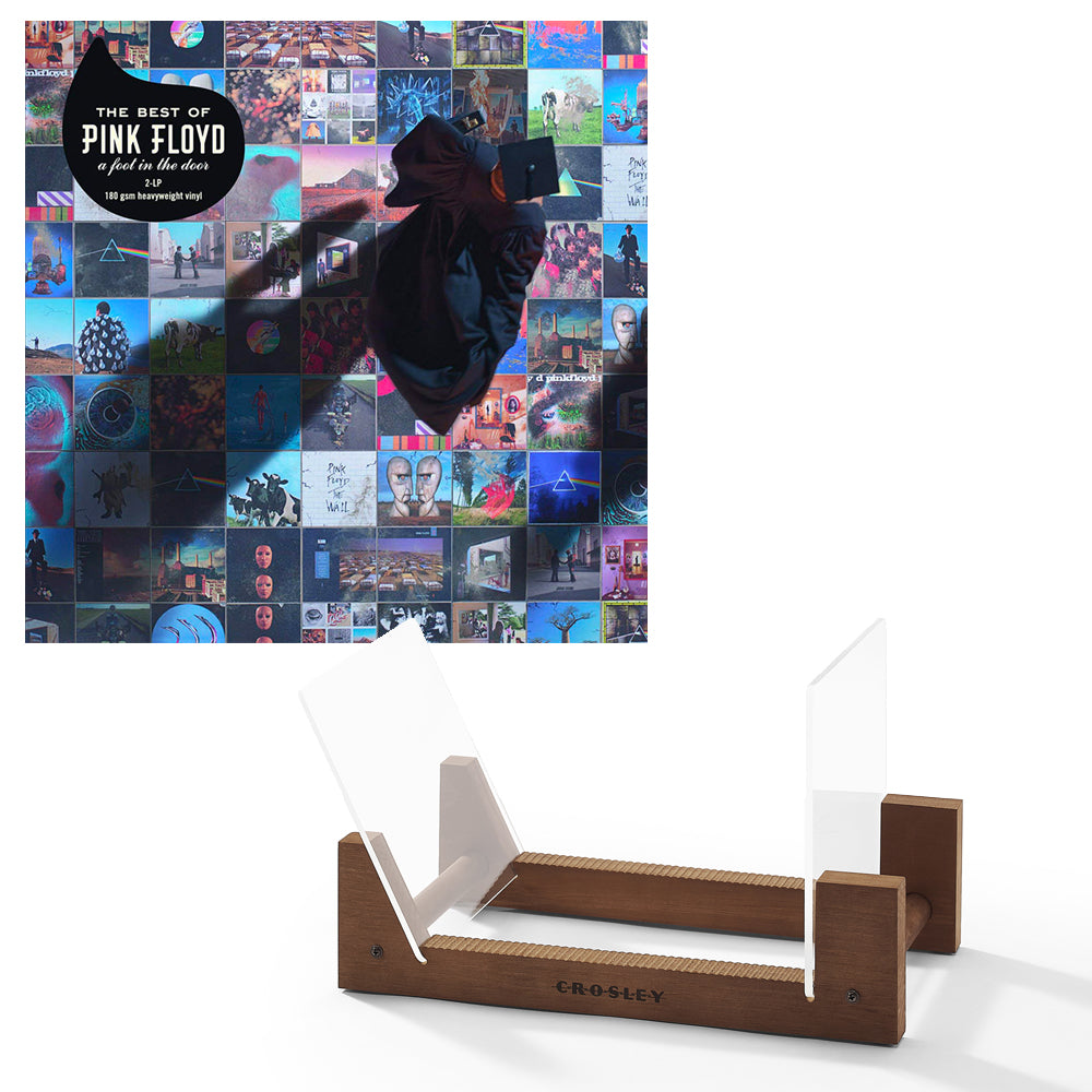 V398-SM-88875184381-BS-202506190520-00 Pink Floyd The Best Of Pink Floyd: A Foot In The Door Vinyl Album & Crosley Record Storage Display Stand - Image 1