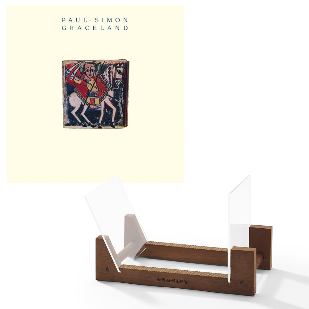 V398-SM-88985422401-BS-202507041111-00 Paul Simon Graceland Vinyl Album & Crosley Record Storage Display Stand - Image 1