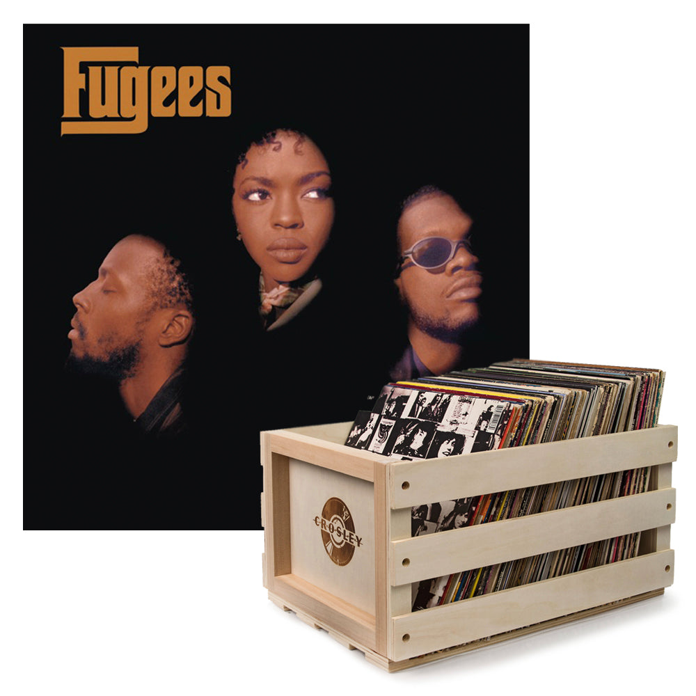 V398-SM-88985434501-B-202504111806-00 Crosley Record Storage Crate Fugees The Score Vinyl Album Bundle - Image 1