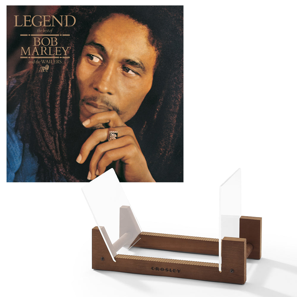 V398-UM-060075303052-BS-202503281935-00 Bob Marley - Legend - Vinyl Album & Crosley Record Storage Display Stand - Image 1