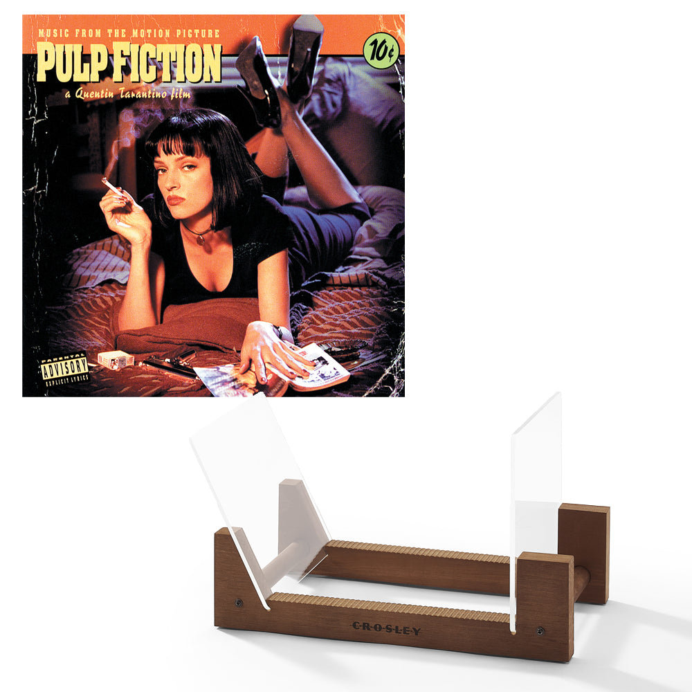 V398-UM-1111031-BS-202506190521-00 Various Artists Pulp Fiction - Vinyl Album & Crosley Record Storage Display Stand - Image 1