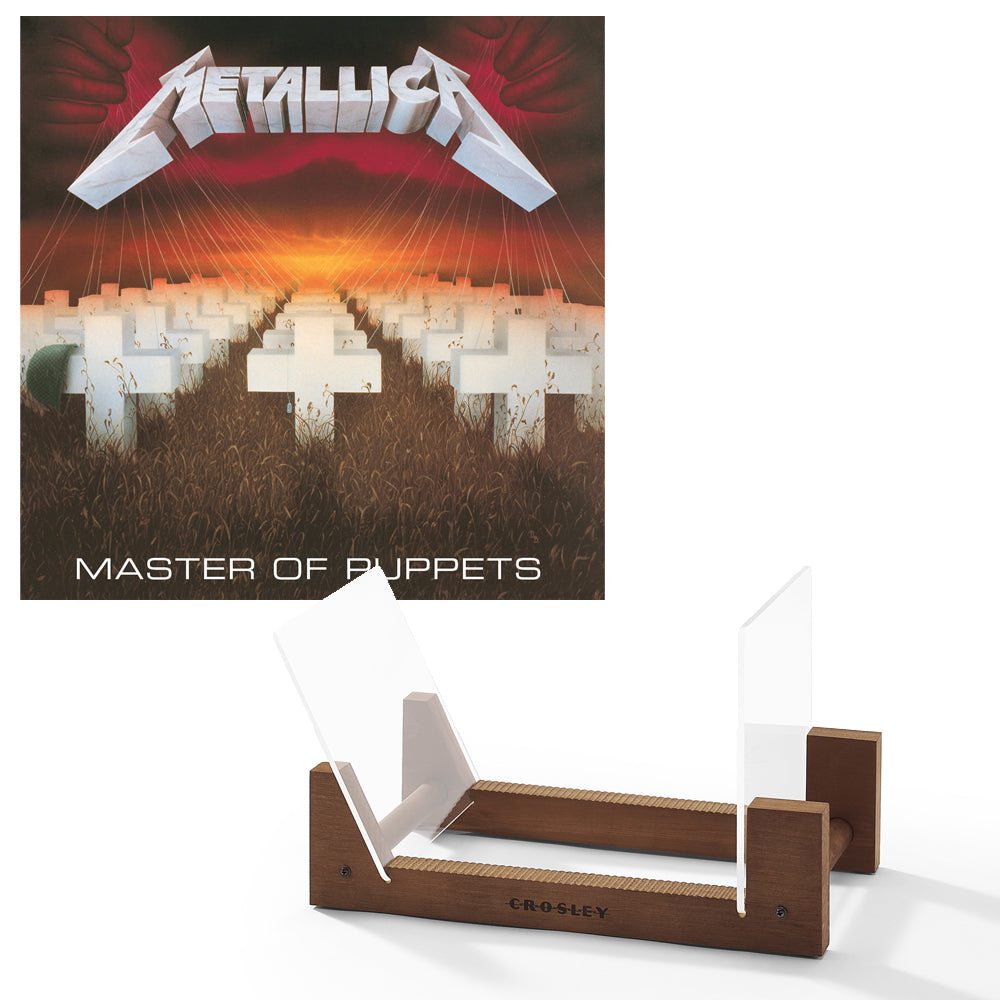 V398-UM-5738259-BS-202506190521-00 Metallica Master Of Puppets - Vinyl Album & Crosley Record Storage Display Stand - Image 1