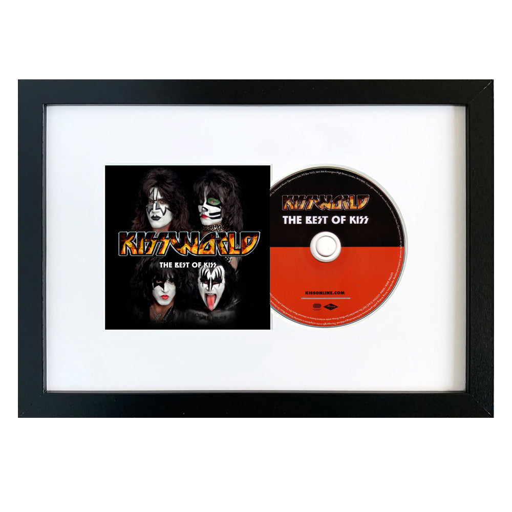 V398-UM-7738841-FD-202503071315-00 Kiss - Kissworld - The Best Of Kiss - CD Framed Album Art - Image 1