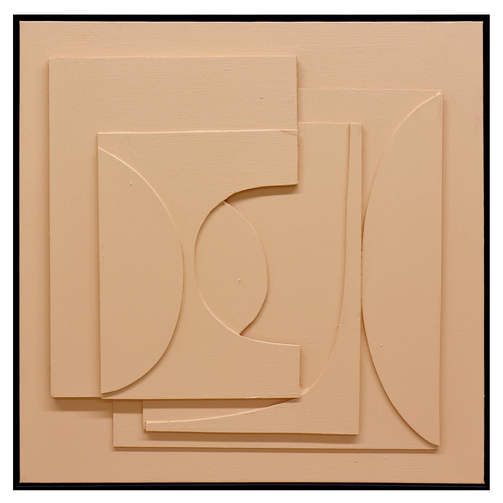 V411-SOK-HMTWF-1-22266SD-90141-00 80X80cm Panorama Dimensions II Black Framed Hand Painted Canvas 3D Wall Art - Image 1