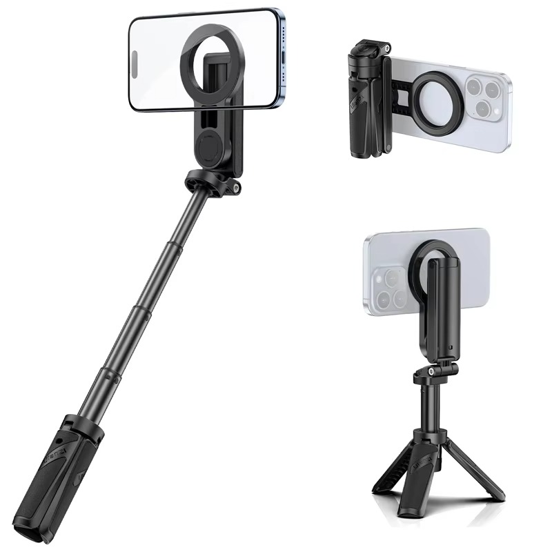V413-JJ03-202503251505-00 Ulanzi JJ03 Magnetic Phone Tripod Wireless Phone Grip Selfie Stick Desktop Tripod with Remote Control Photography Livestreaming - Image 1