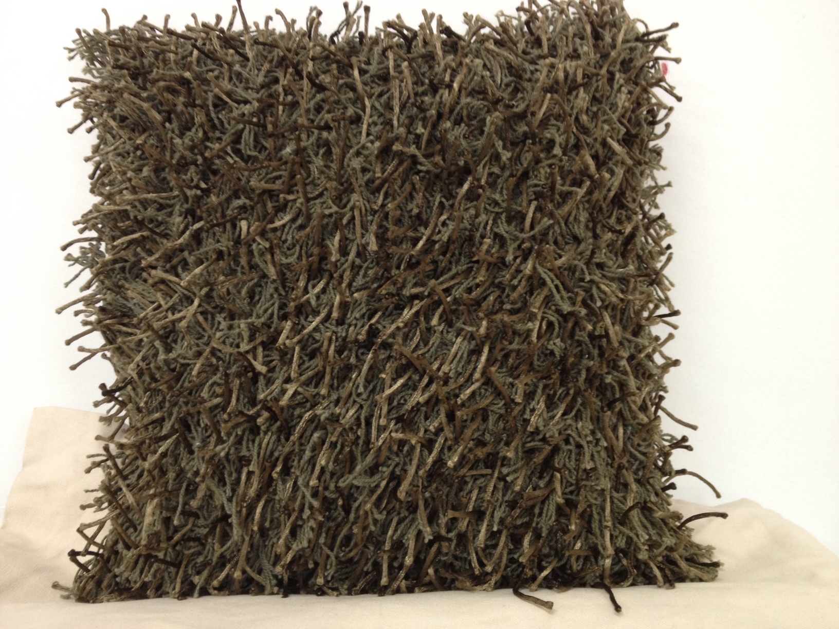 V416-444106K20-142209-00 Fitzroy Stone Brown Bold Design Cushion Cover - Image 1