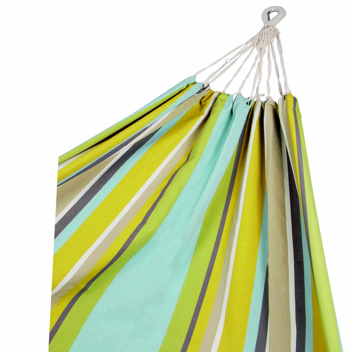 V416-612152P10-77303-00 Corban Aqua Hammock Multicoloured Stripes 220x140cm - Image 1