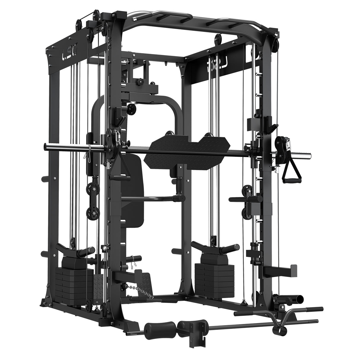 V420-LGRK-GRK200-197705-00 LSG GRK200 10-in-1 Home Gym Station, Power Rack, Smith Machine and Cable Crossover - Image 1