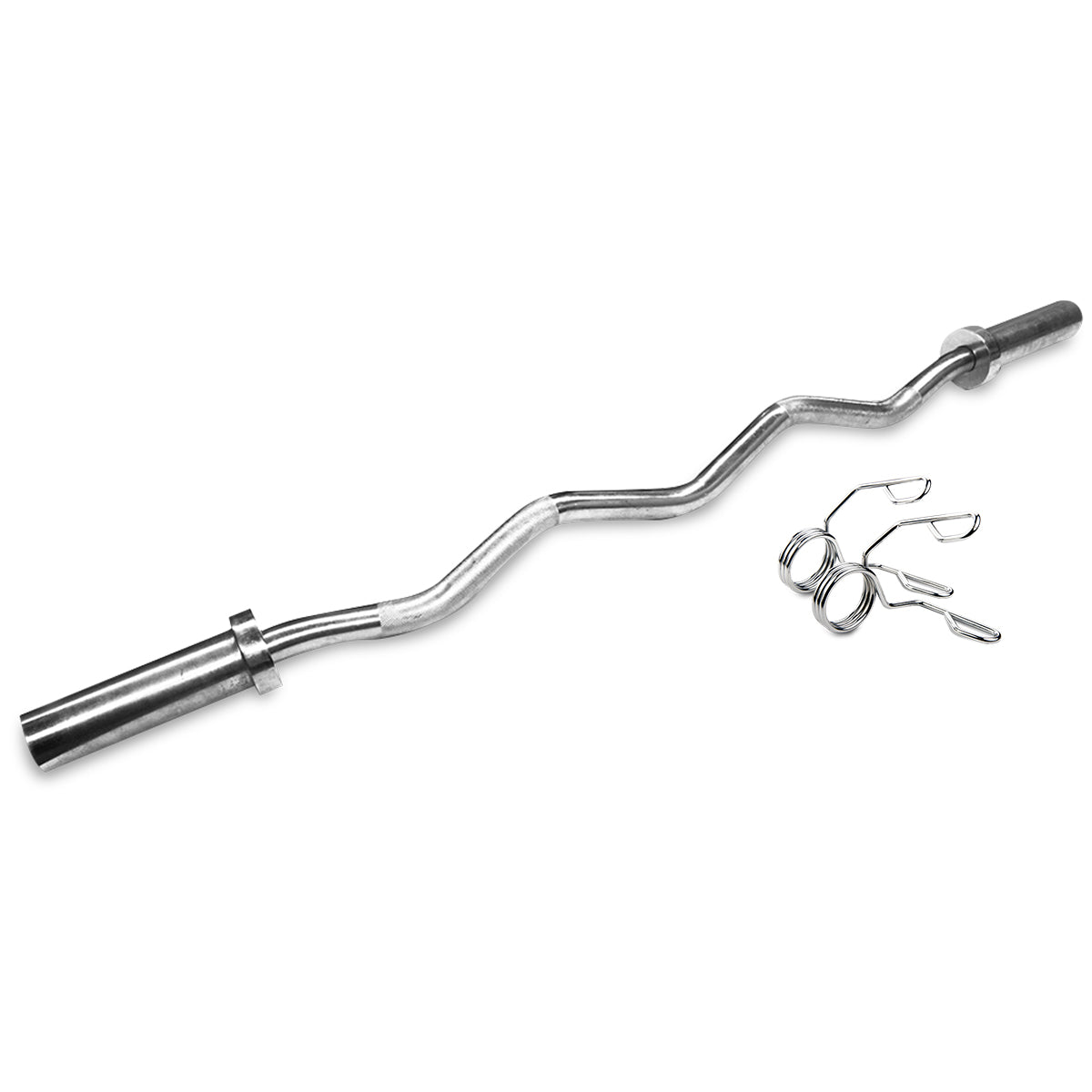 V420-OLYBBCBSCSET-88803-00 CORTEX Olympic Curl Bar with Spring Collar - Image 1