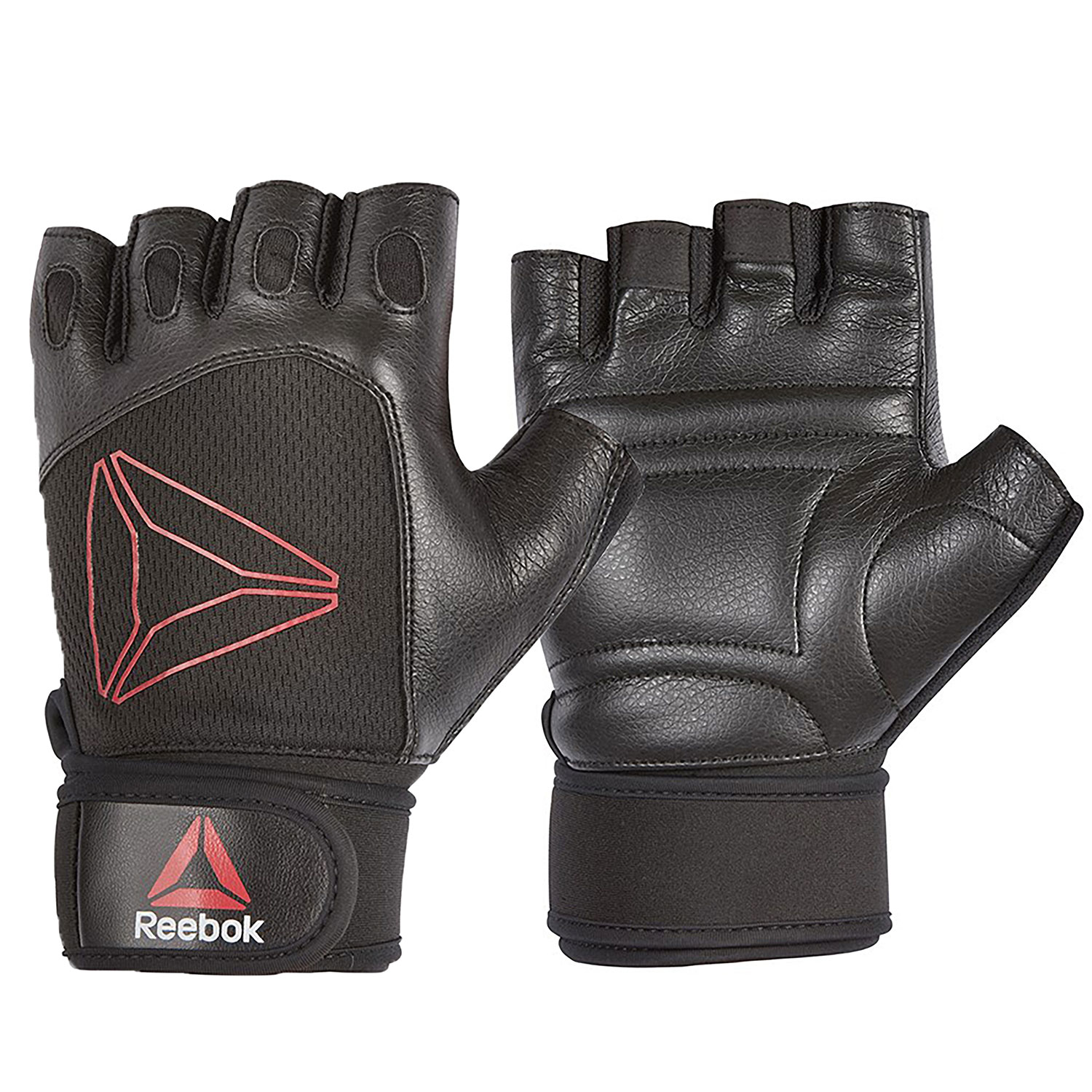 V420-RFAC-GLVLBR-SM-89442-00 Reebok Lifting Gloves Small in Black & Red - Image 1