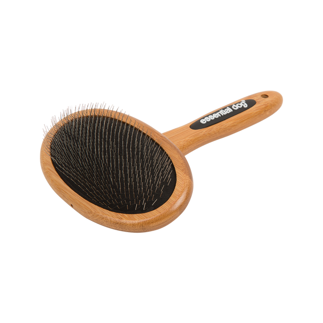 V422-SB-M-97690-00 Natural Bamboo Slicker Brush: Cats & Dogs - Image 1