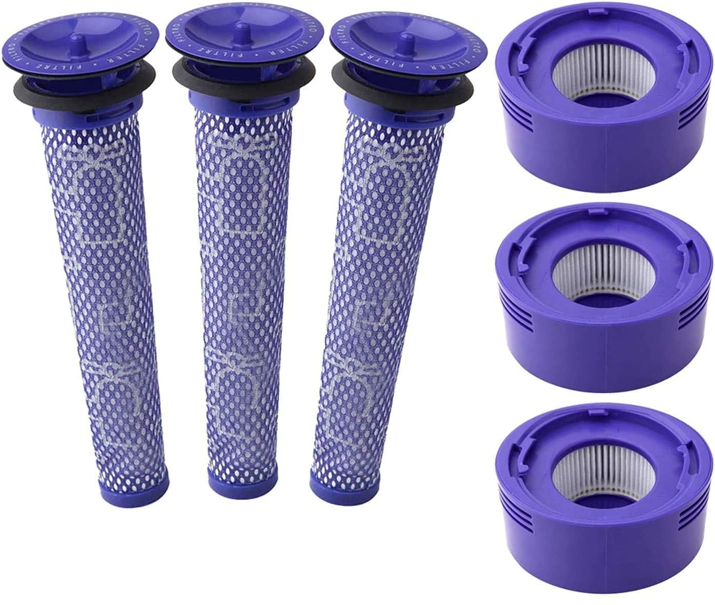 V424-HY-V8FKIT-95311-02 3 X Filter Kits for DYSON V7 (SV11, SV37) & V8 (SV10, SV25) Vacuum Cleaners - Image 1
