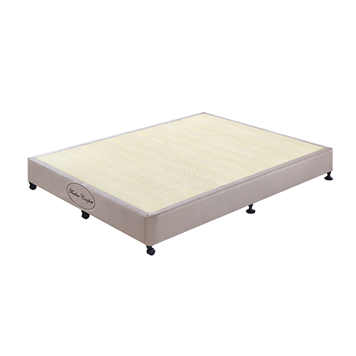 V43-BASE-DB-BG-01_2_35 Mattress Base Ensemble Double Size Solid Wooden Slat in Beige with Removable Cover - Image 1