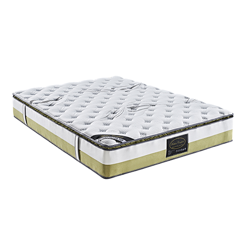 V43-MAT-MPTN-Q-01_8 Queen Mattress Memory Pillow Top Pocket Spring Foam Medium Firm Bed - Image 1