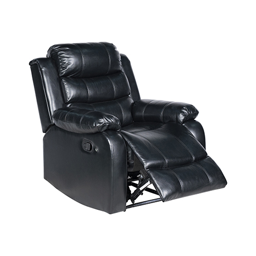 V43-REC-CHLS1RBL-144726-00 Chelsea 1R Seater Finest Leatherette Recliner Feature Console LED Light Ultra Cushioned - Image 1