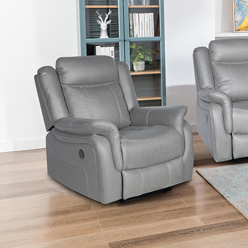 V43-SET-CARL-3-1-1-GR-144729-00 Carlton 3R+1R+1R Finest Fabric Recliner Sturdy Construction Metal Mechanism - Image 1