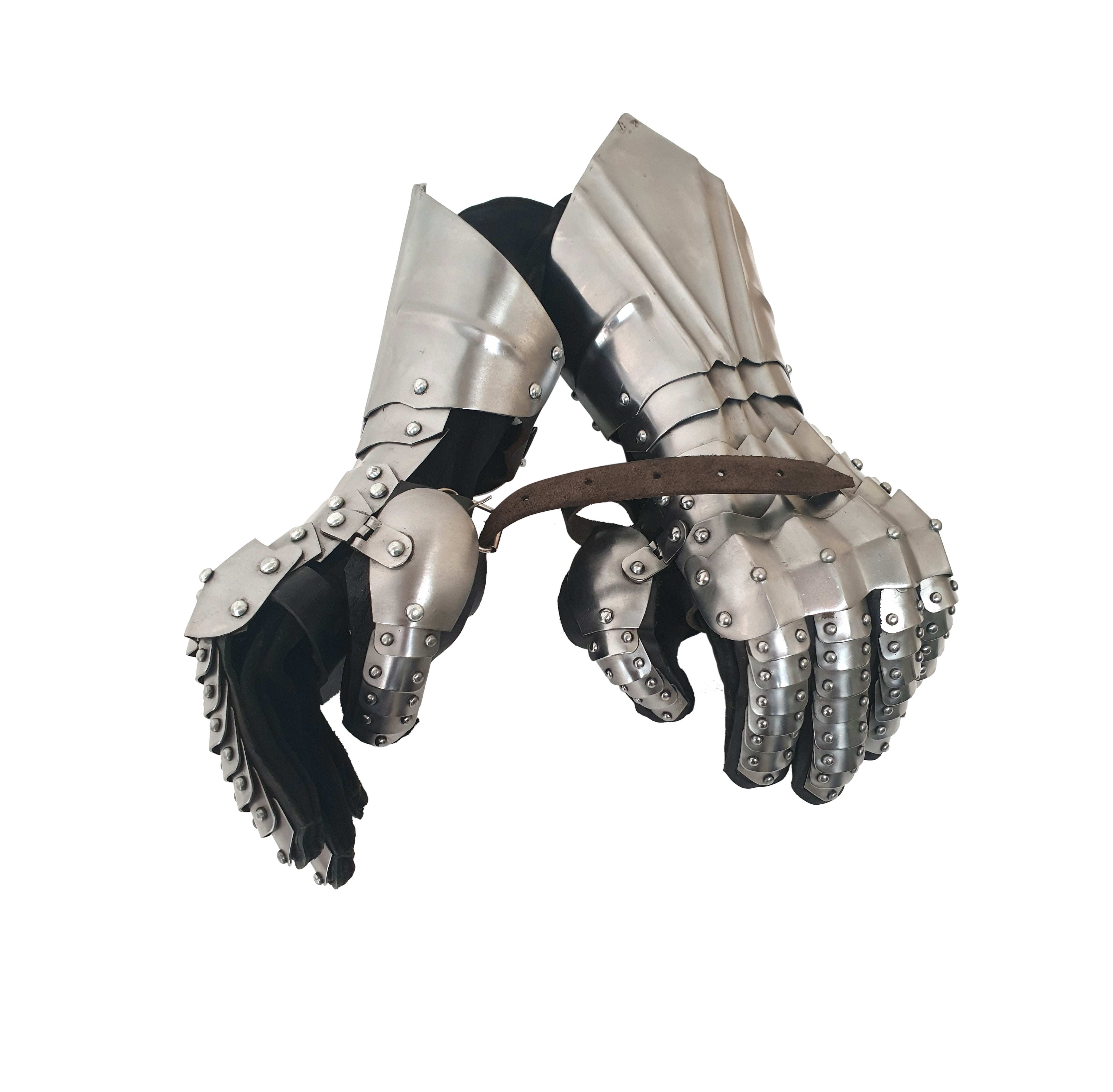 V440-MX102-72526-00 Medieval Gauntlets Gloves Armor - Fully Wearable - Image 1
