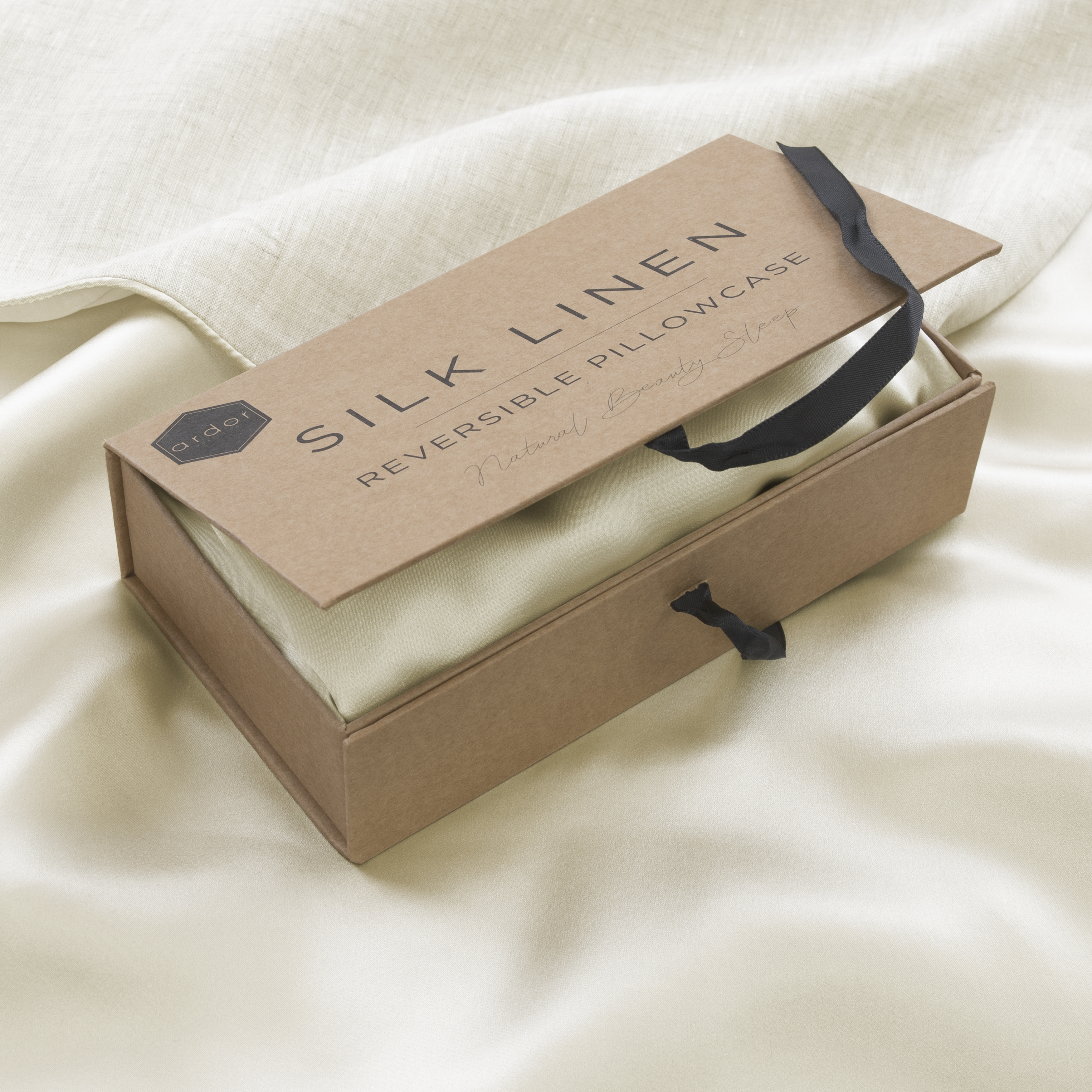 V441-PC4674LIN51X76-90271-00 LINEN SILK LINEN PILLOWCASE - 51X76CM - Image 1