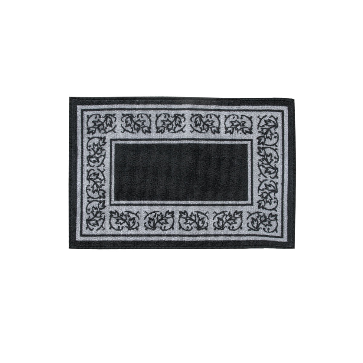 V442-ABR-BATHM-NEWTON-BLACK-RE-206234-00 Newton Rubber Backed Non Slip Bath Mat 40 x 60cm Black - Image 1