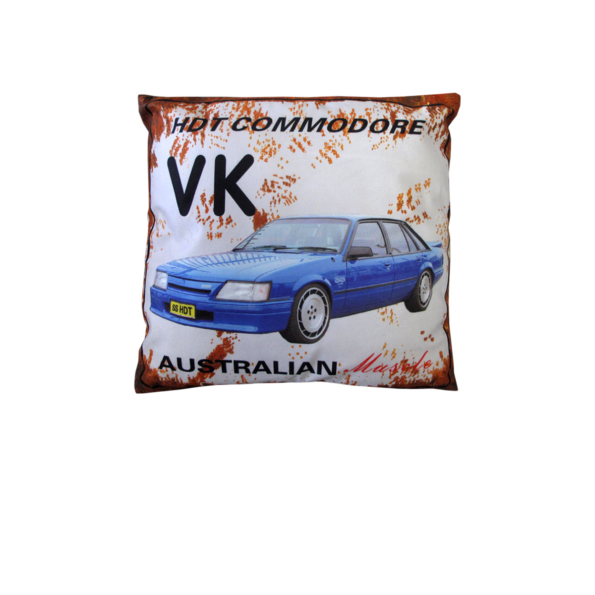 V442-ABR-CUSHION-MUSCLECARVK-BLUE-SQ-96754-00 Australian Muscle Car Cushion VK HDT Comodore Blue - Image 1