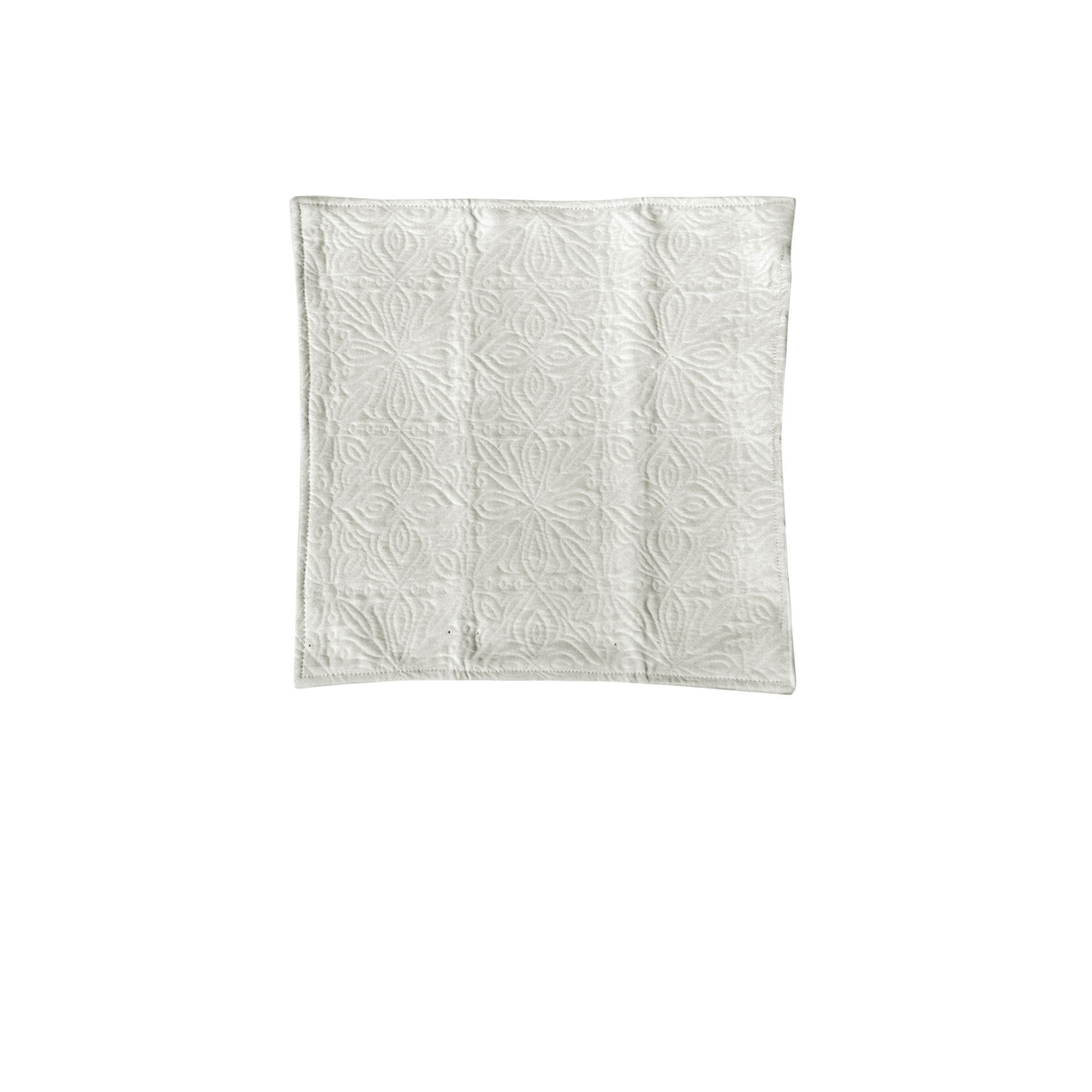 V442-ABR-CUSHIONC-TESSAEMBOSSED-MARSHMALLOW-SQ-96416-00 Tessa Embossed Cushion Cover Marshmallow - Image 1