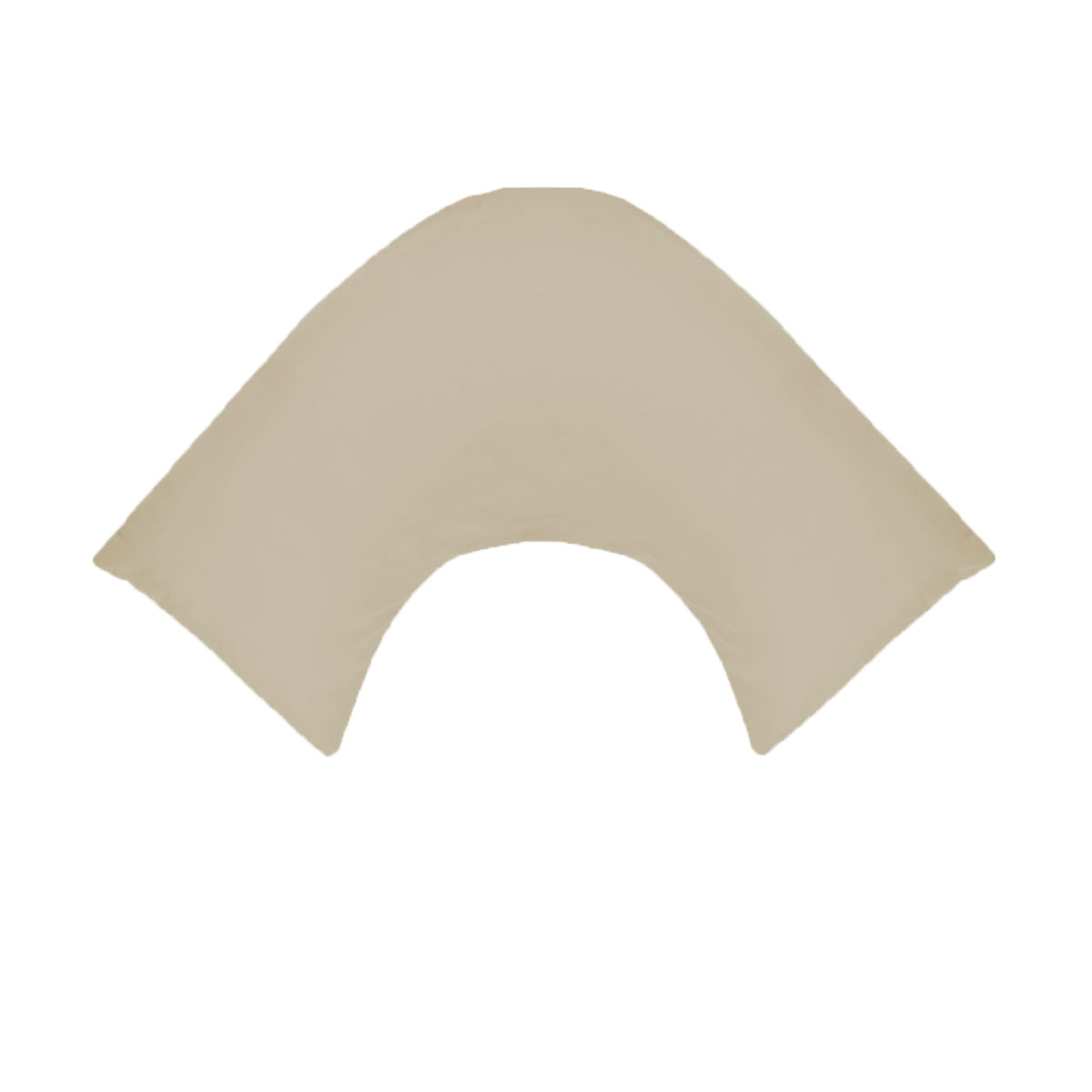 V442-ABR-PILLOWC-280TC-LATTE-TR-97014-00 280TC Polyester Cotton V Shape Pillowcase Latte - Image 1