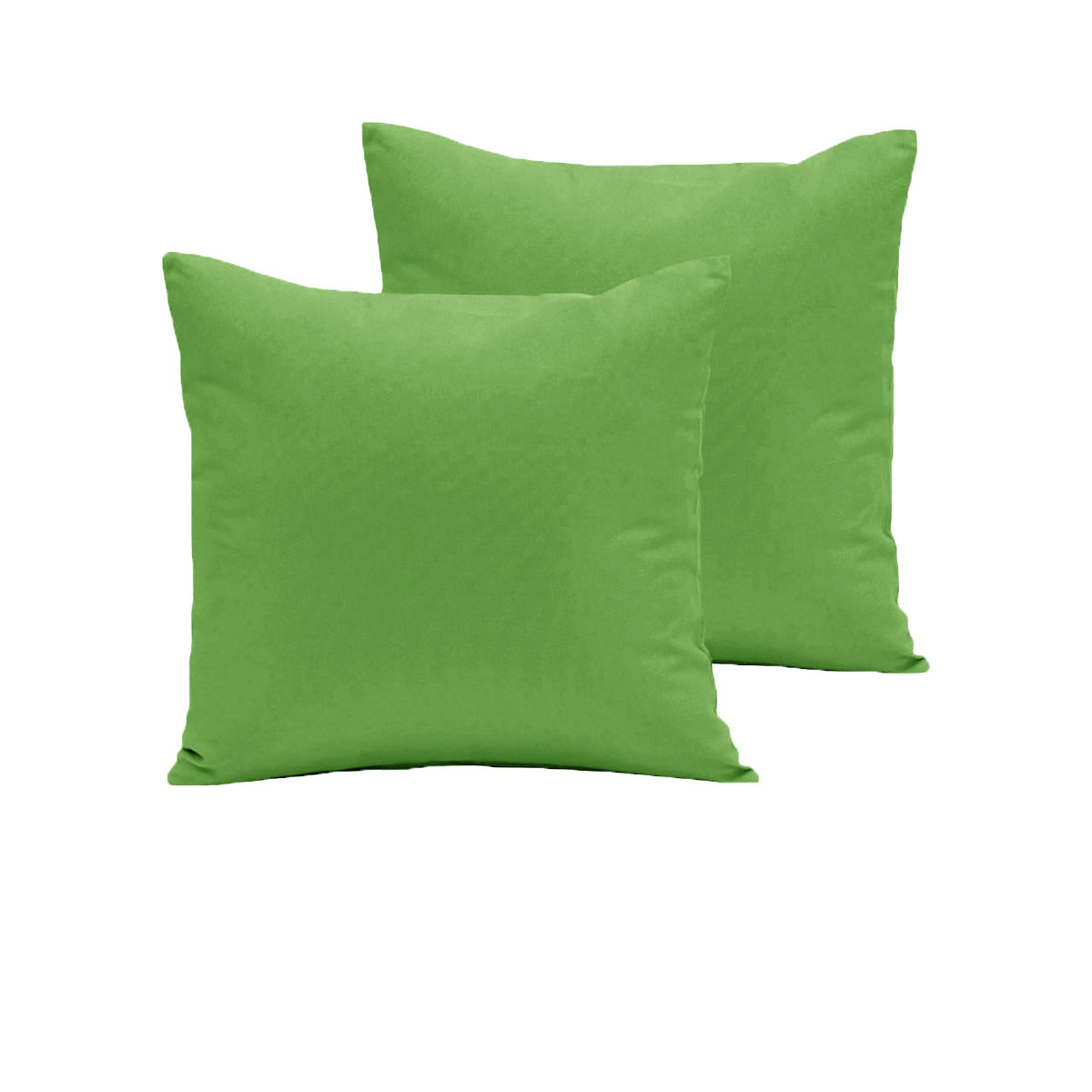 V442-ABR-PILLOWC-280TCPAIR-LIME-EU-97006-00 Pair of 280TC Polyester Cotton European Pillowcases Lime - Image 1
