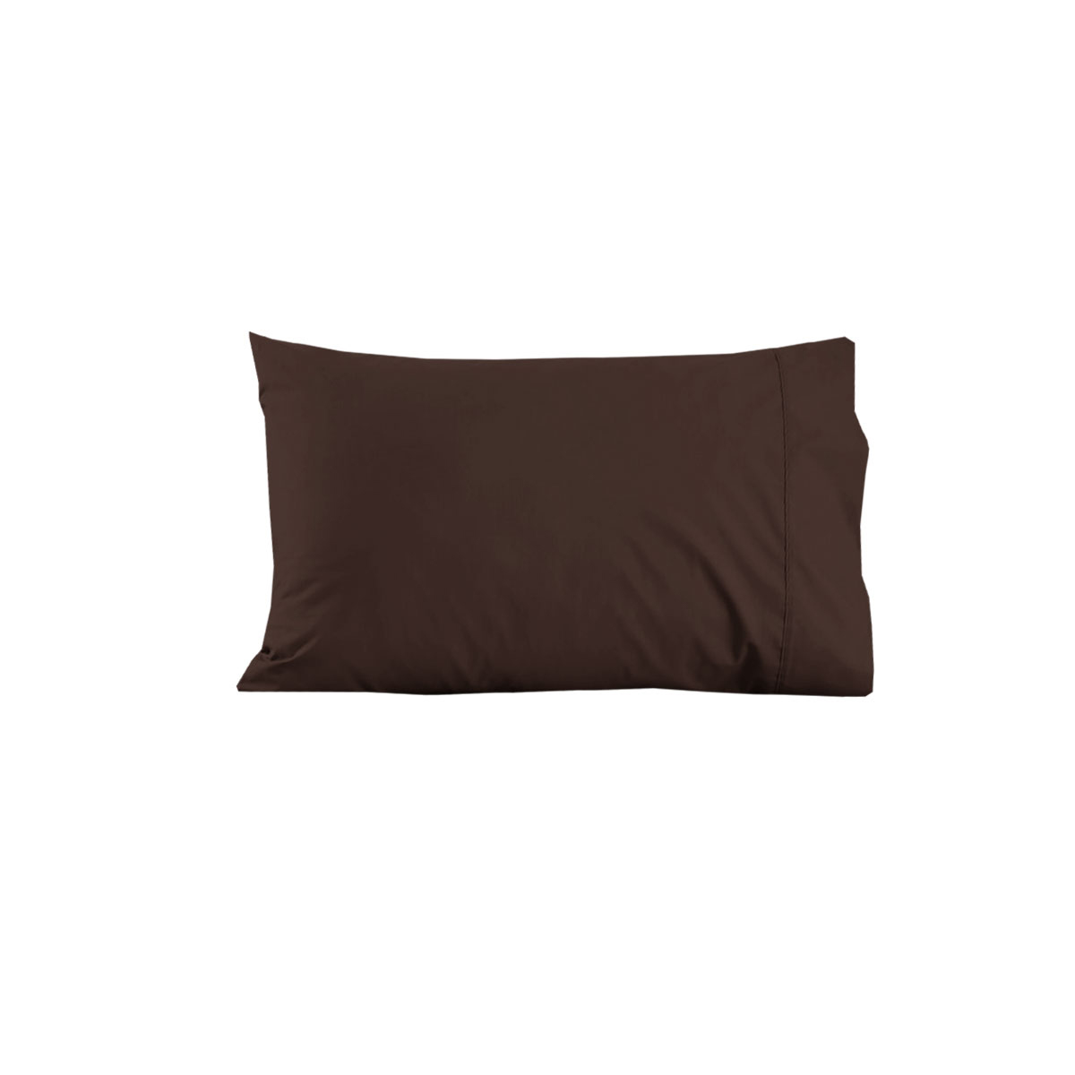 V442-ABR-PILLOWC-310TCPOLYCOTTON-CHOCOLATE-ST-96810-00 310TC Polyester Cotton Standard Pillowcase Chocolate - Image 1