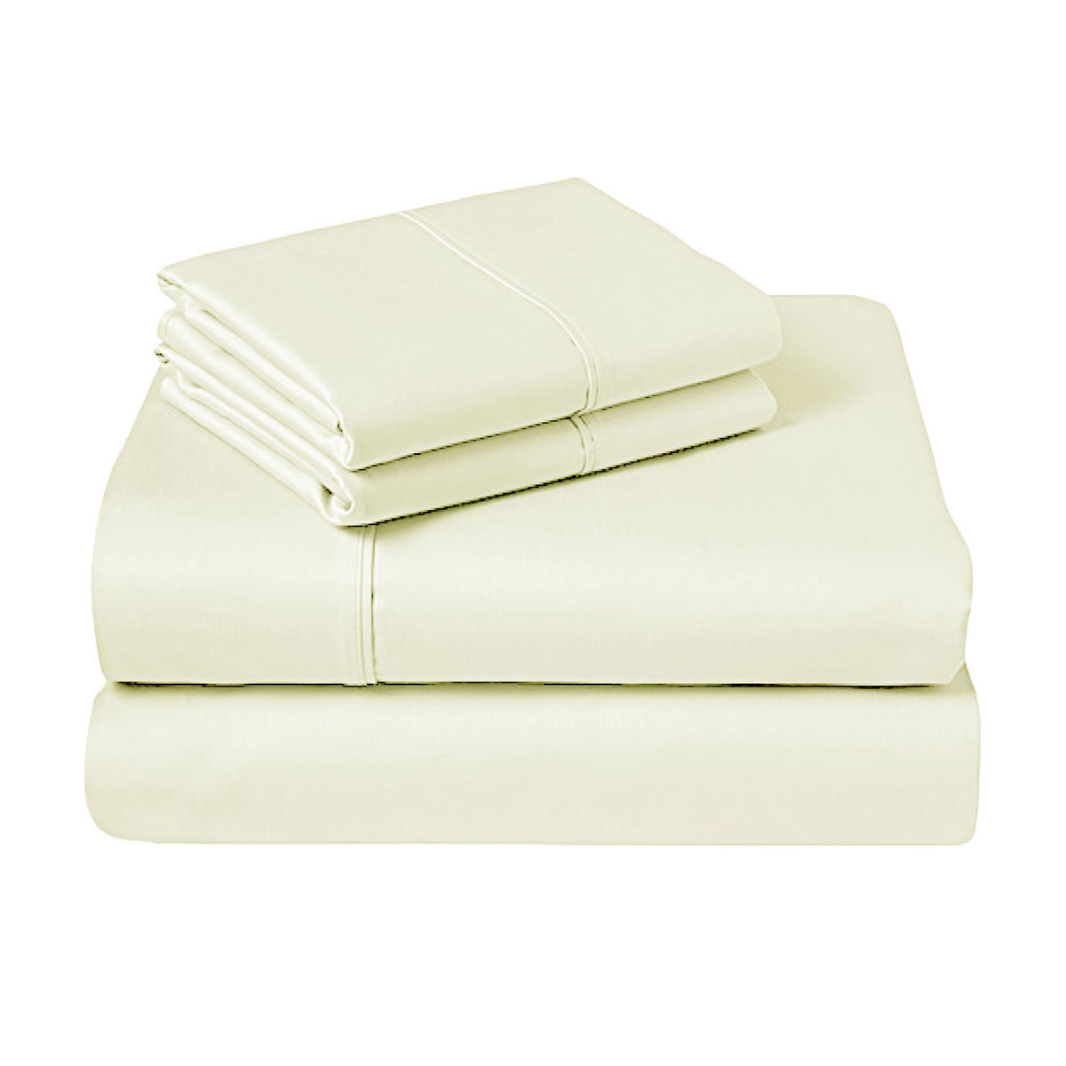 V442-ABR-SHEETS-310TCCOTTON-IVORY-KI-97000-00 310TC Fusion Cotton Percale Sheet Set Ivory King - Image 1