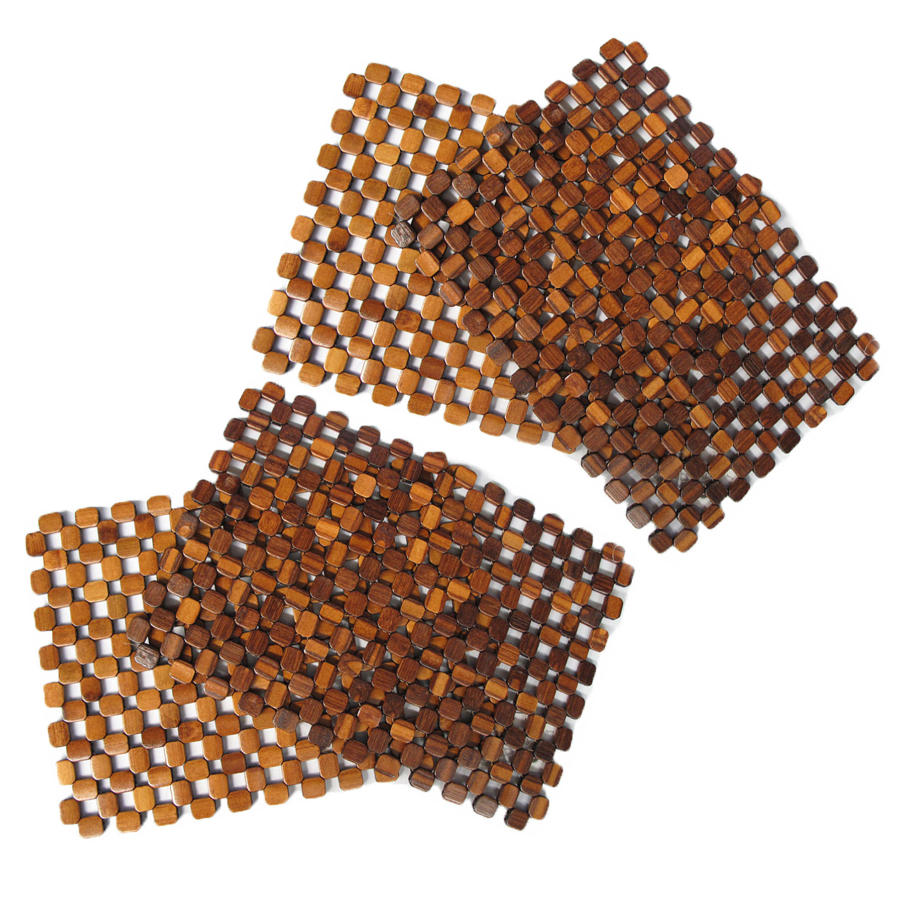 V442-ABR-TABLEPLACEMAT-BAMBOO-BROWN-RE-96368-00 Choice Set of 4 Bamboo Table Placemats - Image 1