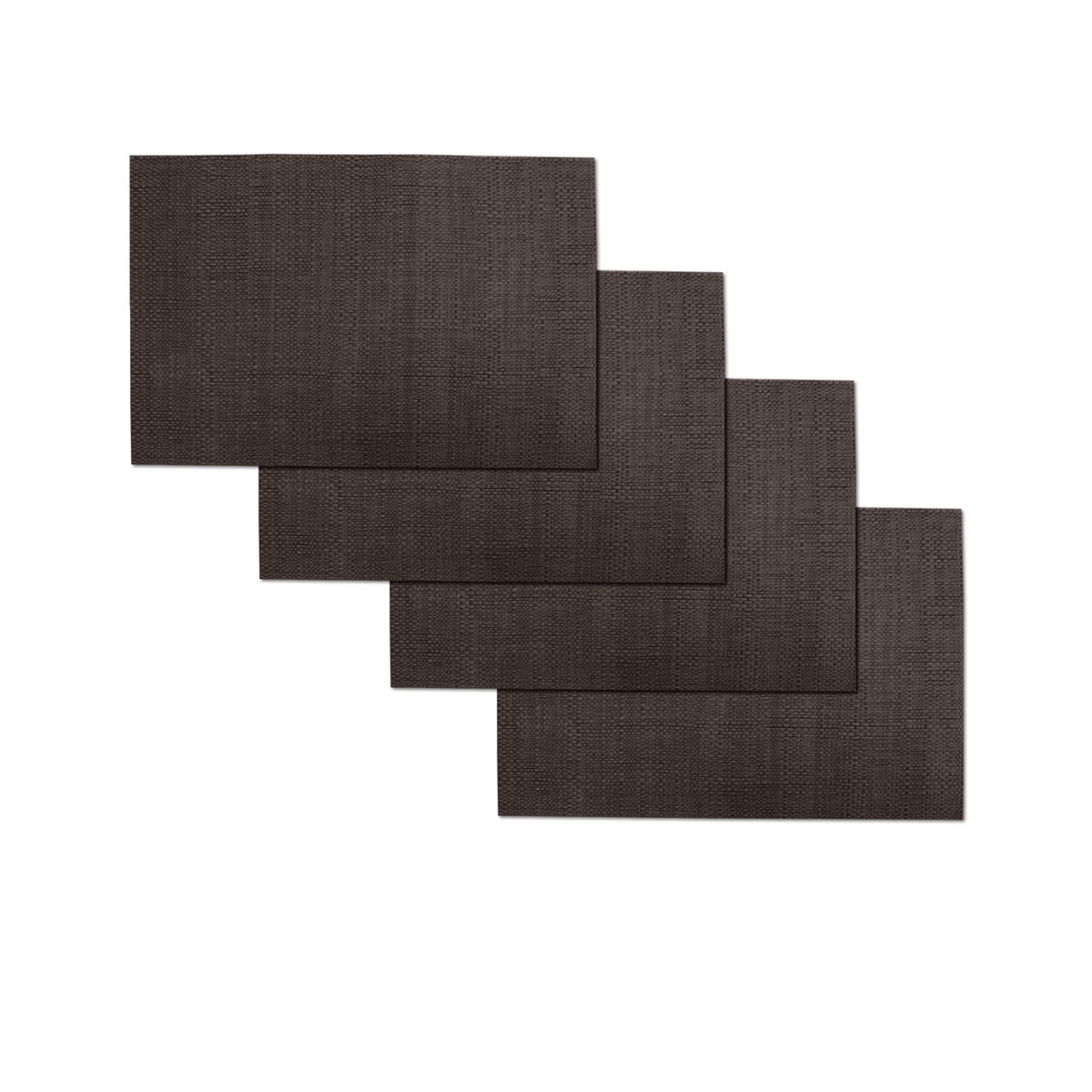 V442-ABR-TABLEPLACEMAT-HAROLD-CHOCOLATE-RE-96852-00 Choice Set of 4 PVC Table Placemats Harold Chocolate - Image 1