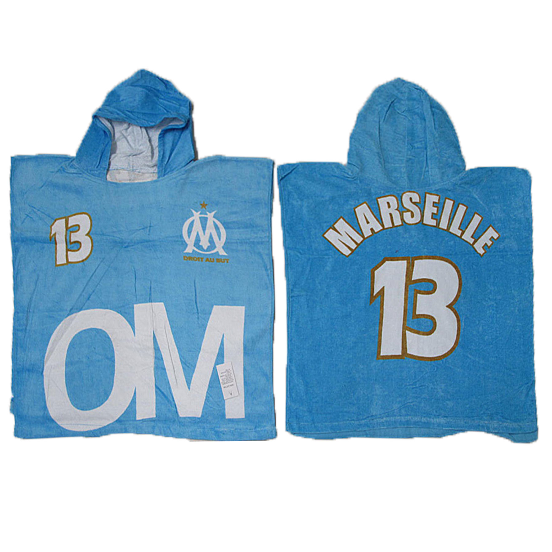 V442-ABR-TOWEL-HOODEDMARSEILLE13-BLUE-SH-97022-00 Kids Hooded Towel Marseille 13 - Image 1