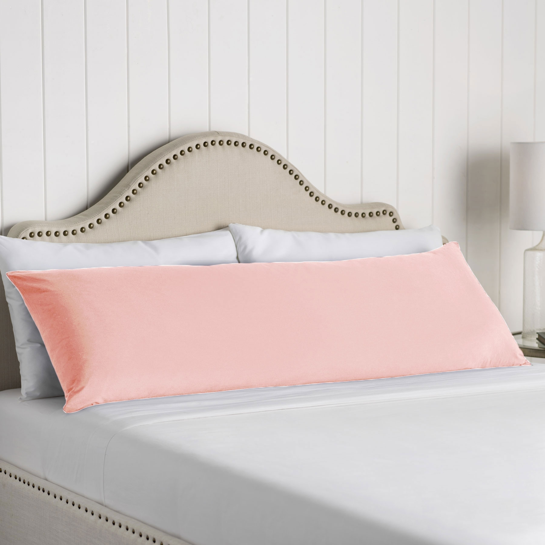 V442-ATX-PILLOWC-COTTONBODY-LIGHTPEACH-BO-79435-00 Artex 100% Cotton Body Pillowcase Light Peach - Image 1