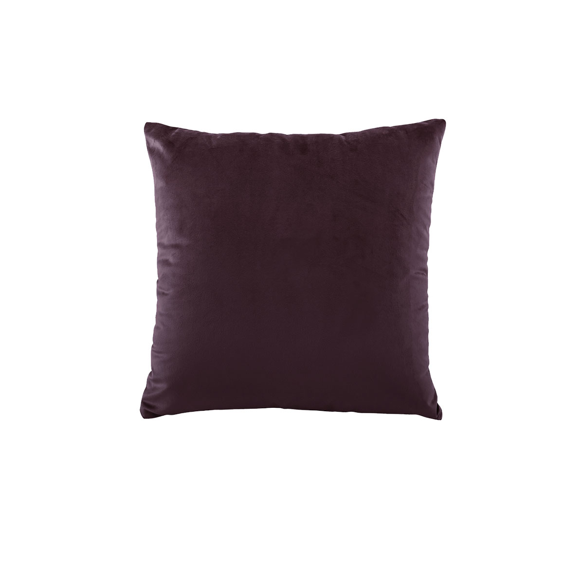 V442-BCA-CUSHION-VIVIDCOORD-PLUM-SQ-213295-00 Bianca Vivid Coordinates Square Velvet Cushion Plum 43 x 43cm - Image 1