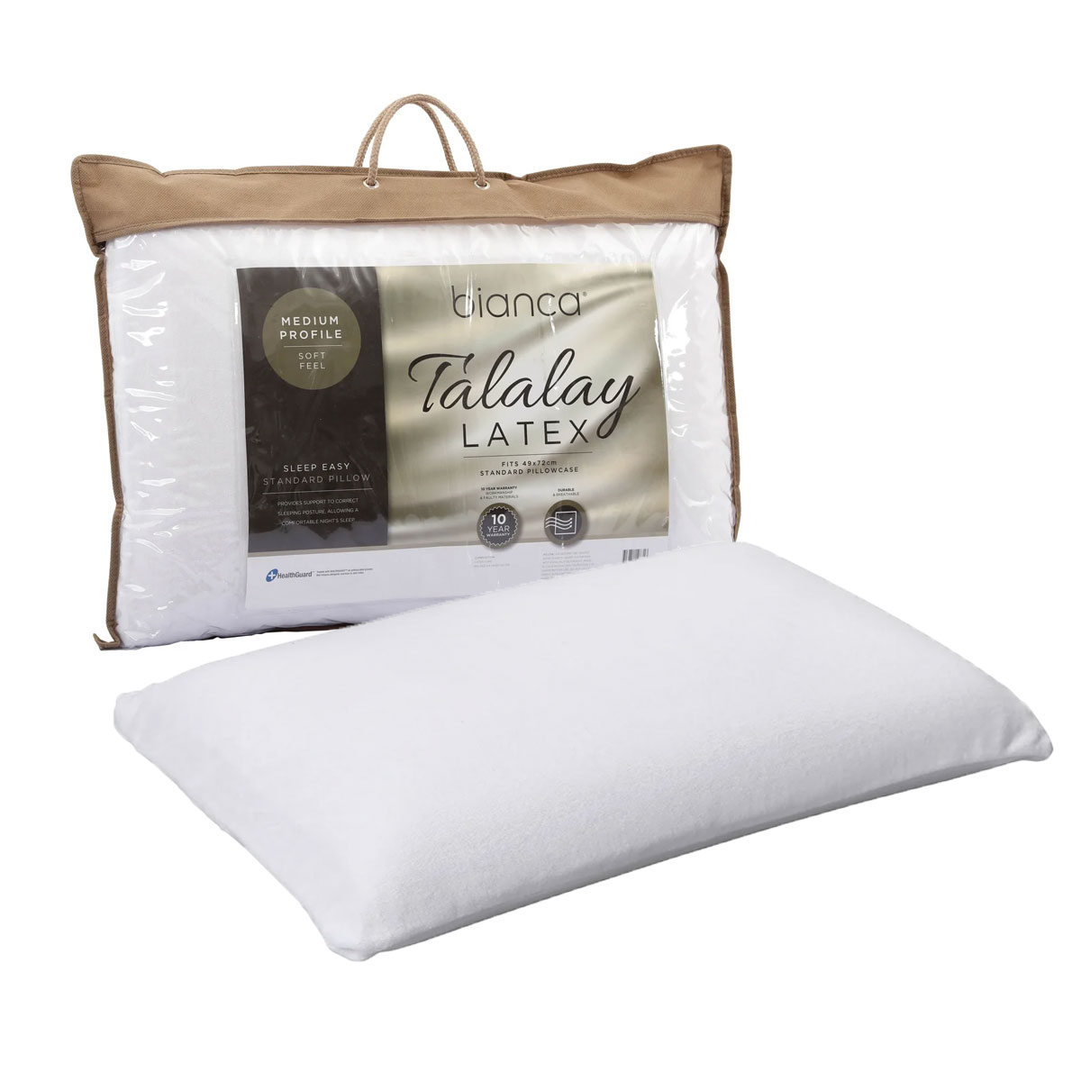 V442-BCA-PILLOW-MEDIUMSOFT-WHITE-ST-202943-00 Bianca Talalay Latex Soft Profile Pillow - Image 1