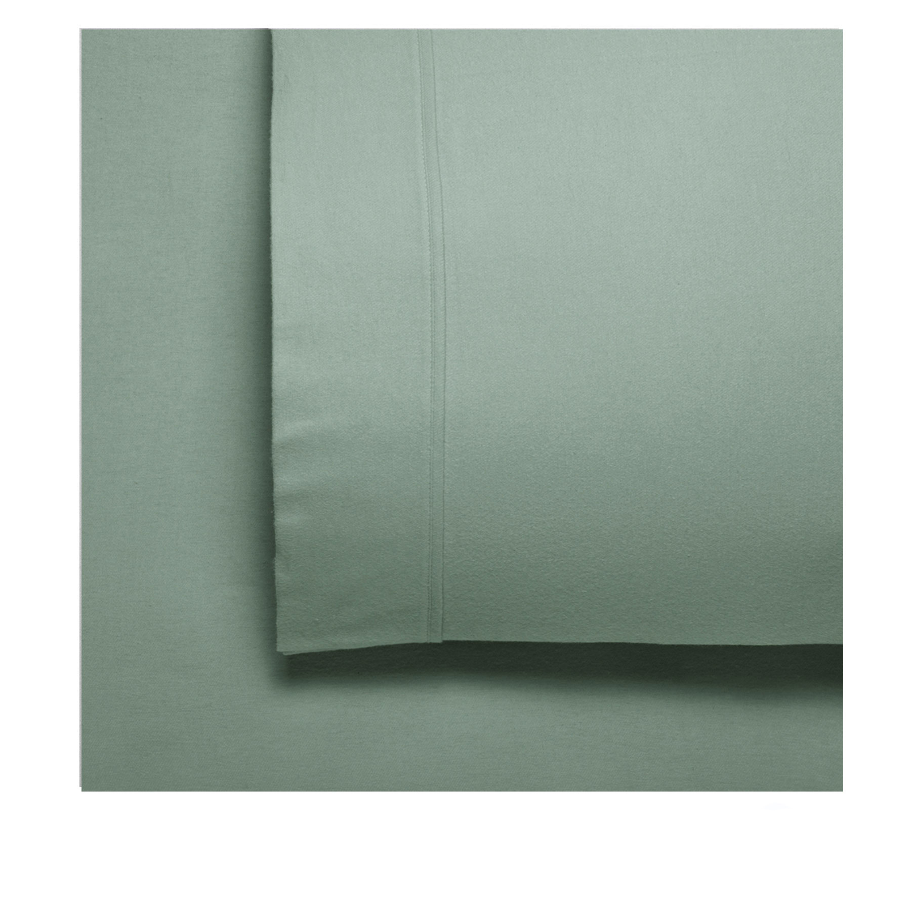 V442-BCA-SHEETS-FLETCHER-SAGE-QS-202703-00 Bianca Fletcher Flannelette Cotton Sheet Set Sage Queen - Image 1