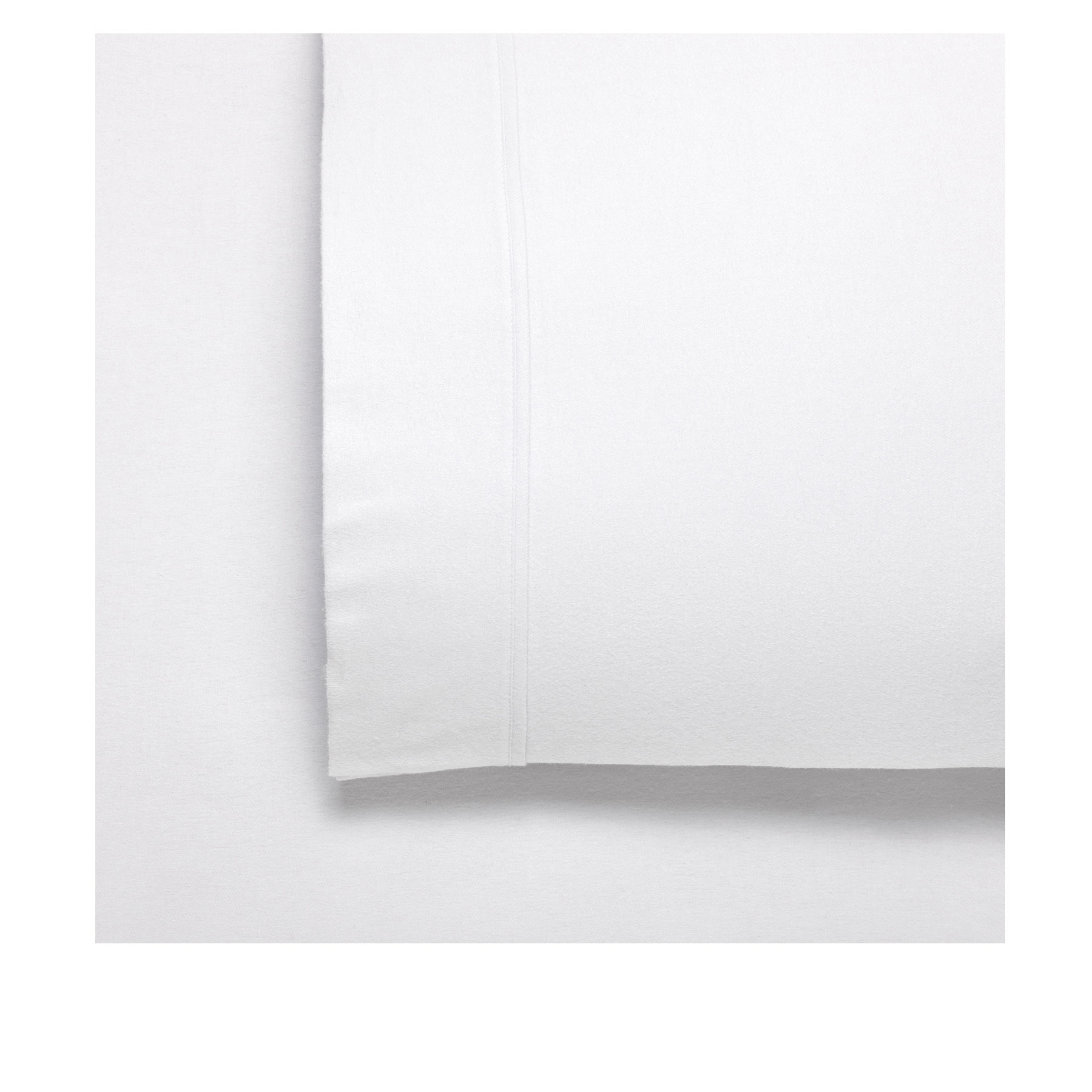 V442-BCA-SHEETS-FLETCHER-WHITE-SPLITK-202728-00 Bianca Fletcher Flannelette Cotton Sheet Set White Split King - Image 1