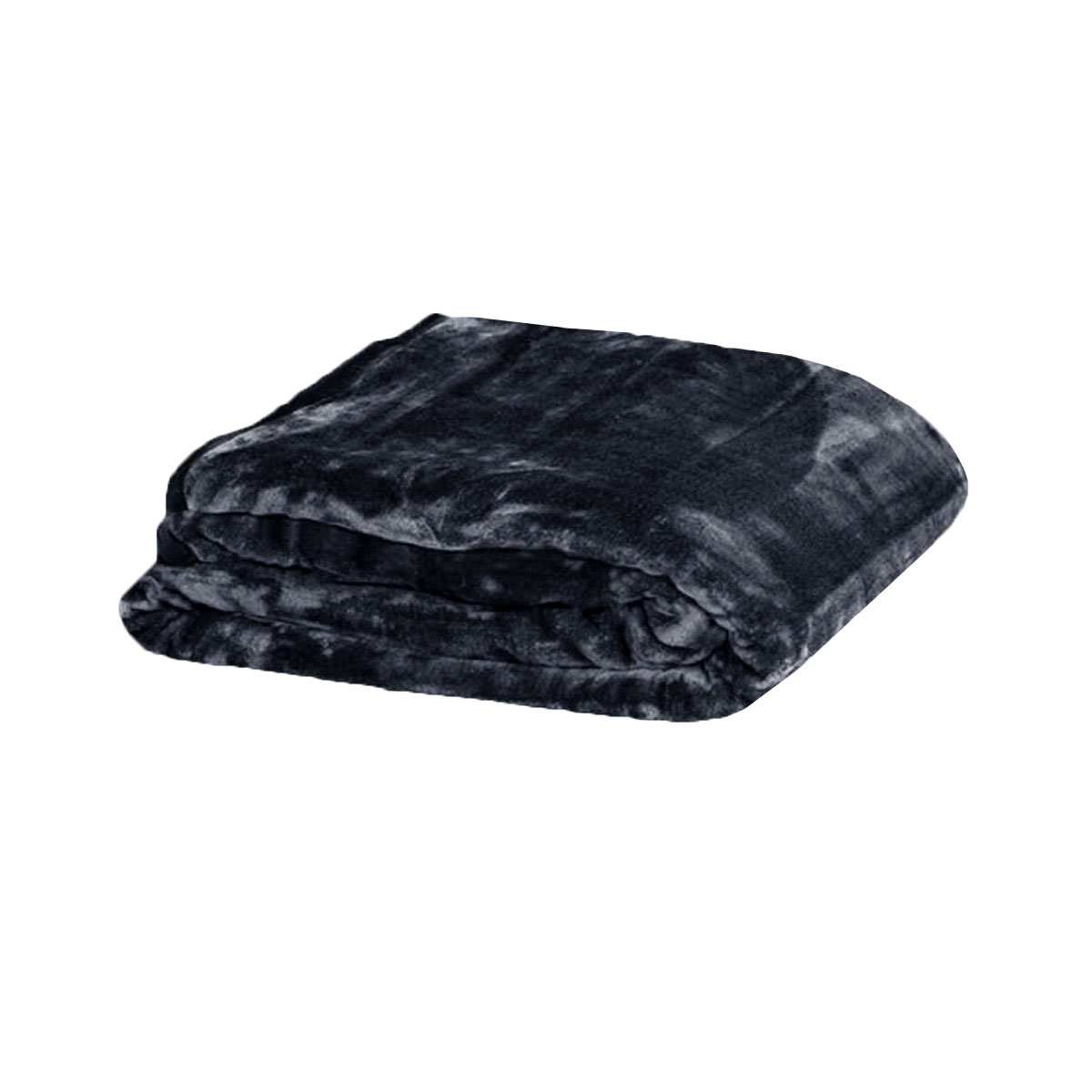 V442-BZO-BLANKET-375SOLID-CHARCOAL-QS-97835-00 375gsm 1 Ply Solid Faux Mink Blanket Queen 200x240 cm Charcoal - Image 1