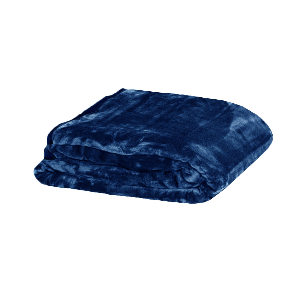 V442-BZO-BLANKET-375SOLID-NAVY-QS-97836-00 375gsm 1 Ply Solid Faux Mink Blanket Queen 200x240 cm Navy - Image 1